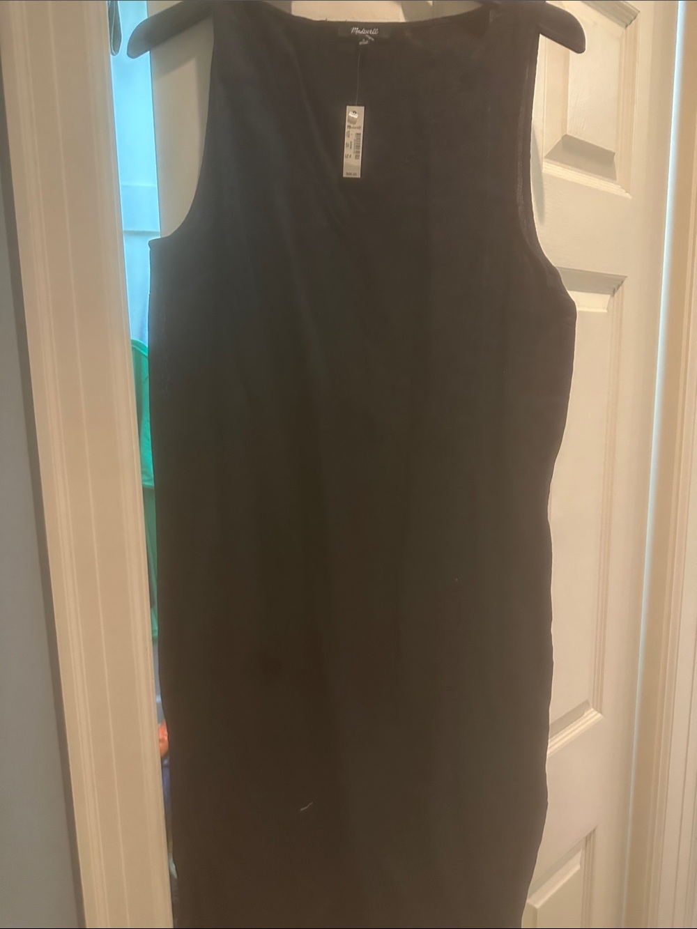 Madewell Black Sleeveless Maxi Dress